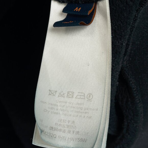 Louis Vuitton Black Embroidered Signature Cotton Hoodie - Picture 10 of 13